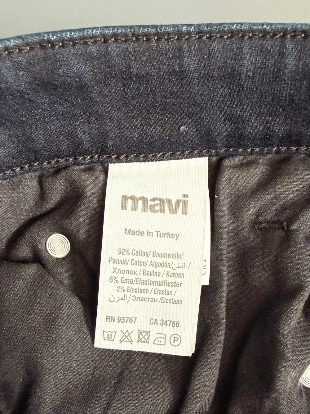 NWT Mavi Matt Relaxed Straight Leg Jeans Black Size 30x32